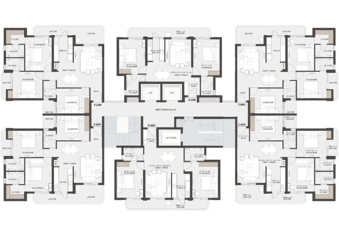 Nilansh Lucknow Floor Plan